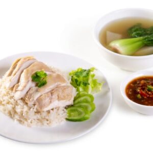 khao man gai (thai chicken rice)